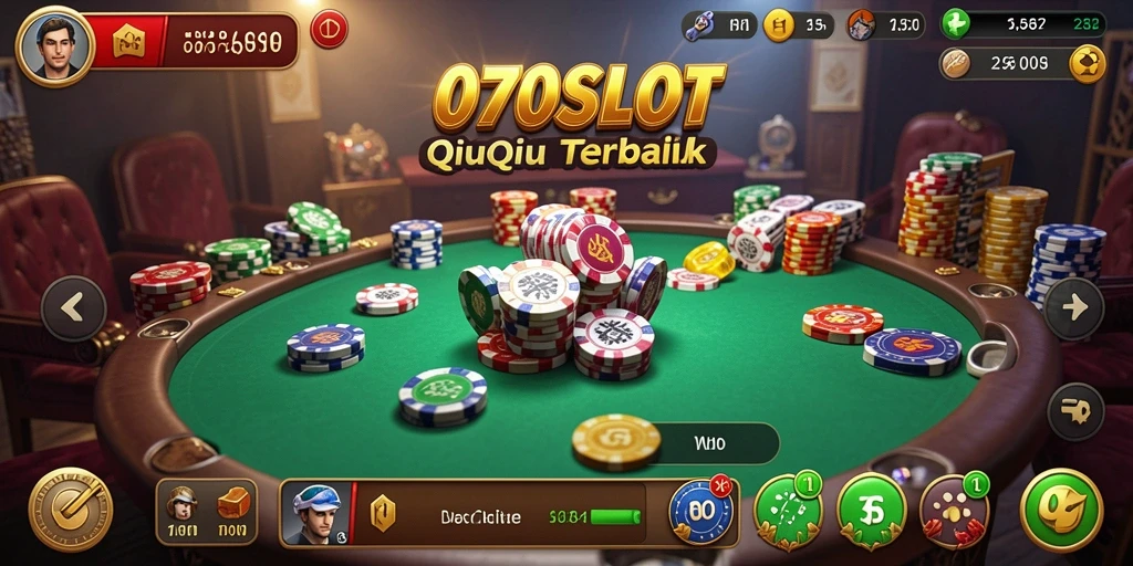 Screenshot gameplay 070SLOT menampilkan keseruan permainan QiuQiu.