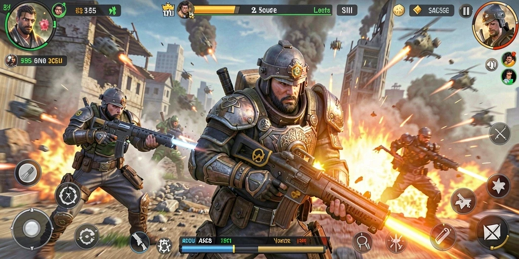 Tampilan gameplay seru dan mendebarkan di 8II.