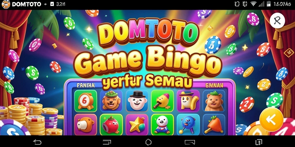 Screenshot gameplay DOMTOTO menampilkan keseruan bermain Bingo.