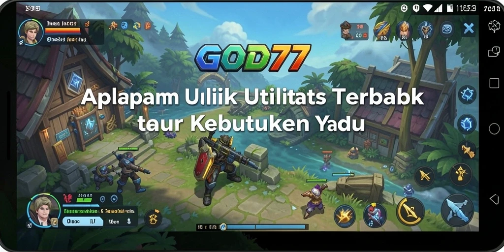 Tampilan antarmuka intuitif aplikasi GOD77 untuk utilitas sehari-hari.