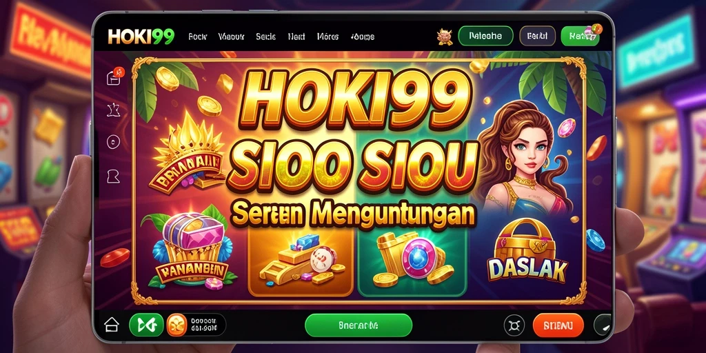 Tampilan menarik saat bermain Slot di HOKI99.