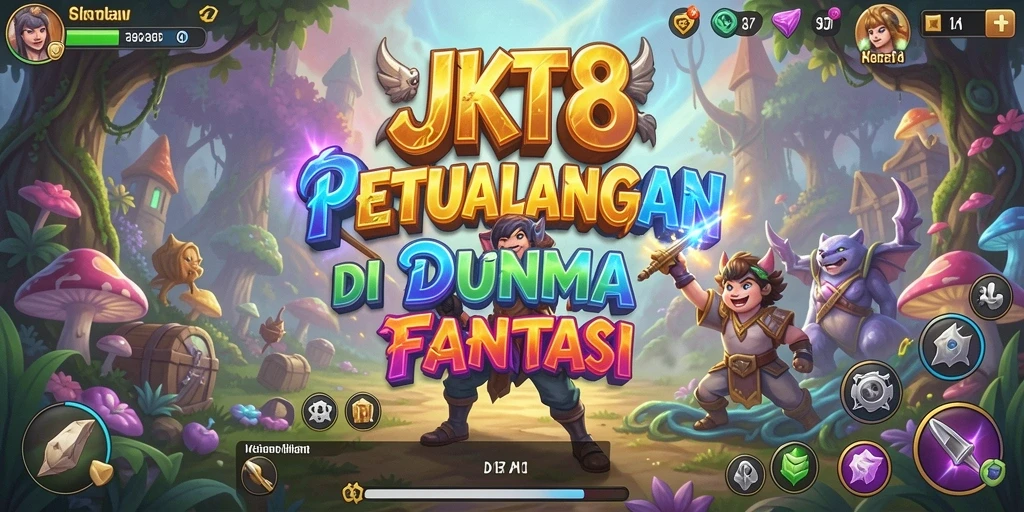 Tampilan gameplay seru dan petualangan fantastis dalam JKT8.