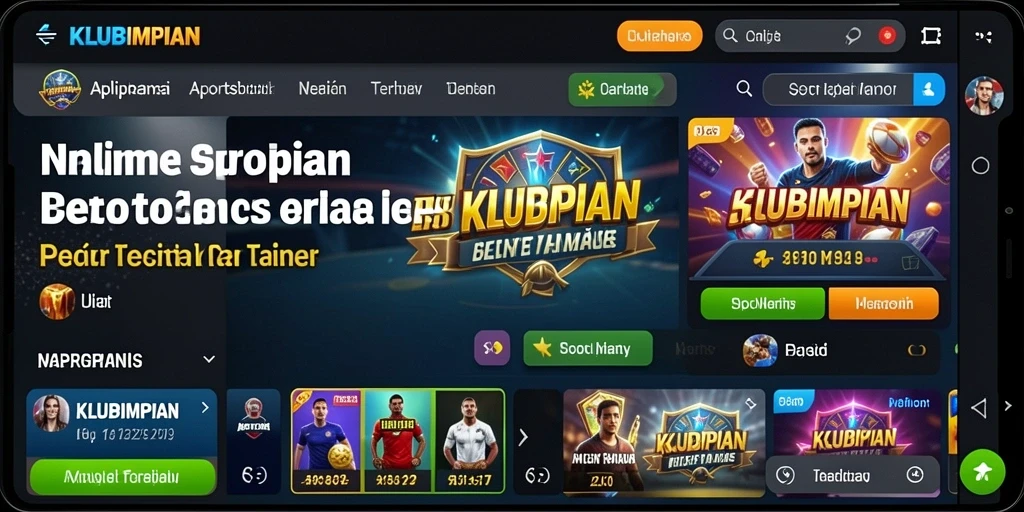 Tampilan permainan Sportsbook di KLUBIMPIAN yang menarik dan informatif.