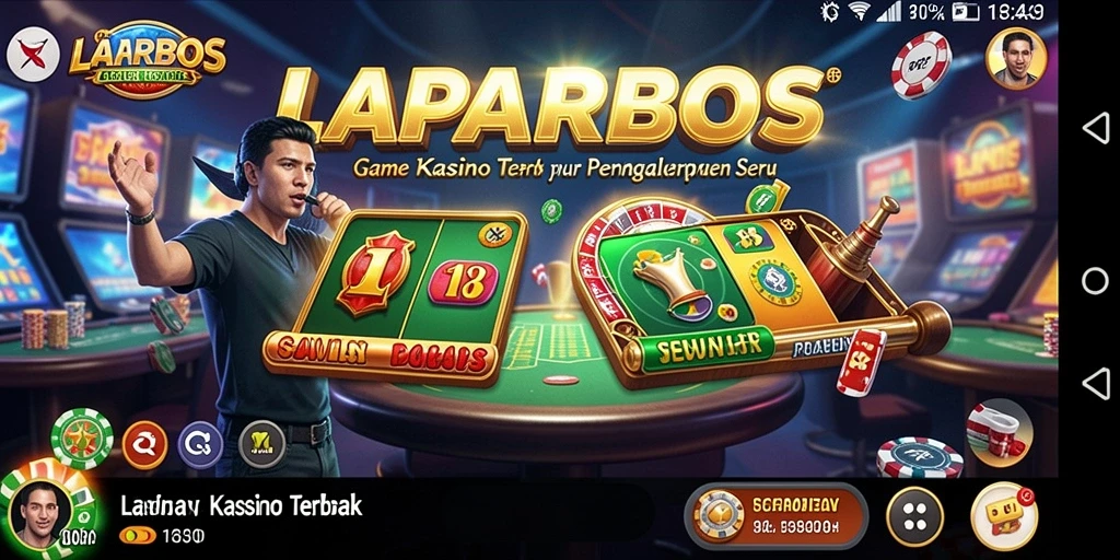 Screenshot LAPARBOS menampilkan gameplay kasino yang mendebarkan dan grafis menarik.