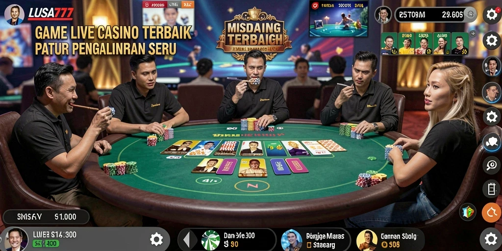 Tampilan gameplay LUSA777 yang menakjubkan dalam Live Casino.