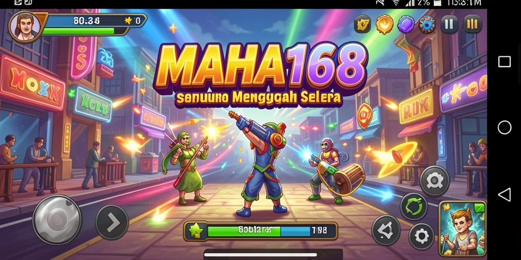 Screenshot tampilan gameplay <strong>MAHA168</strong> dengan aksi seru dan grafis menawan.