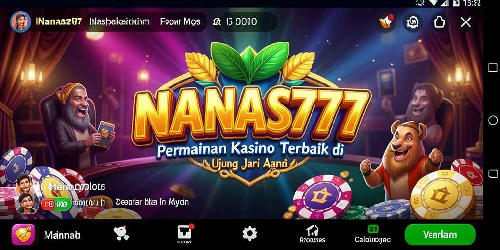 Screenshot NANAS777 menampilkan gameplay kasino yang mendebarkan.