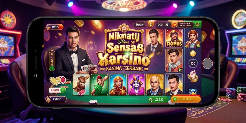 Screenshot utama RK88 menunjukkan keseruan permainan Kasino yang menawan.