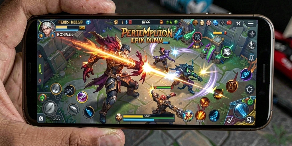 Gameplay seru dengan karakter unik dalam RP66 yang menarik.
