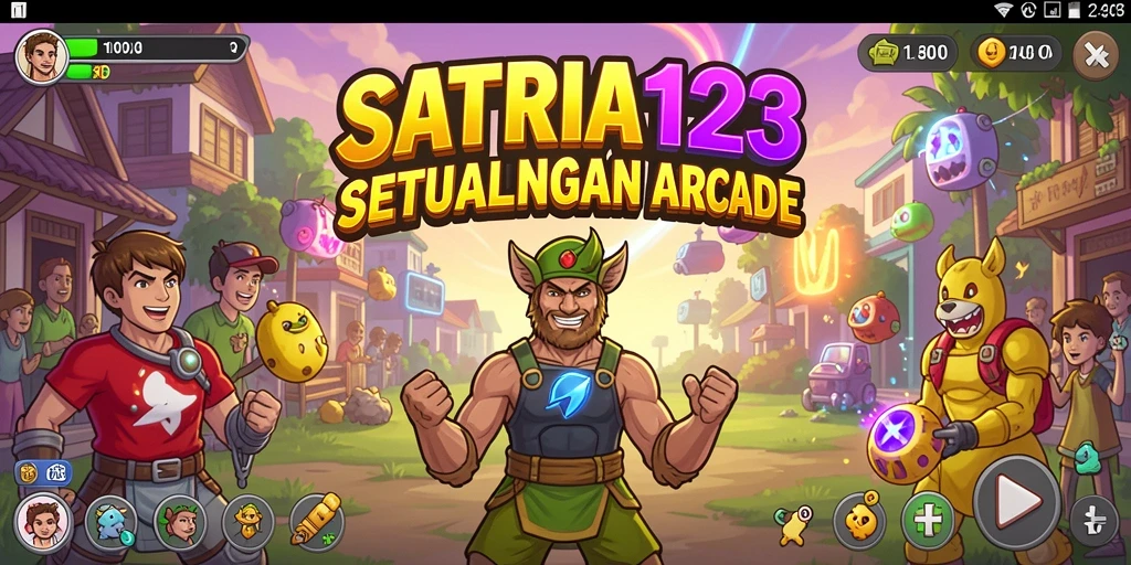 Tampilan gameplay seru dan menantang dalam SATRIA123.