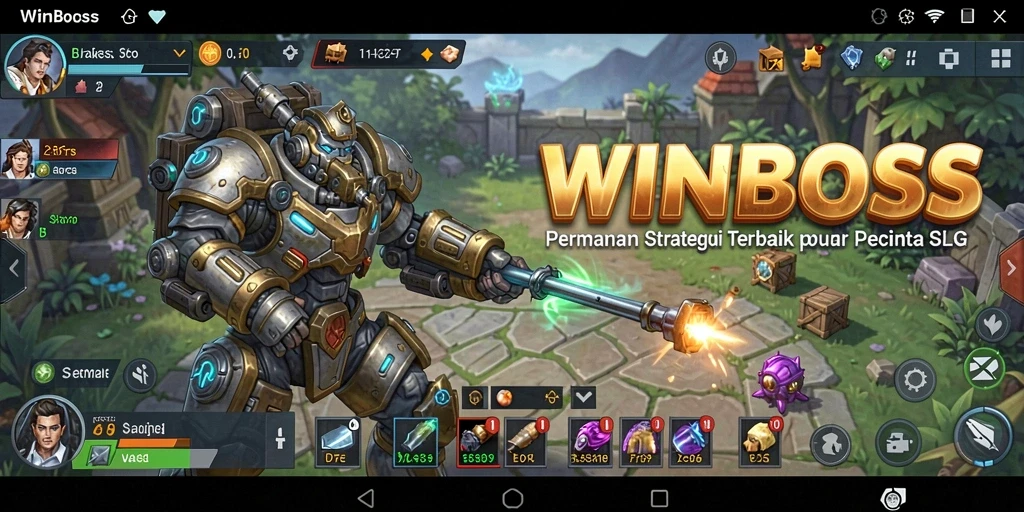 Tampilan gameplay <strong>WINBOSS</strong> yang menegangkan dan dinamis.